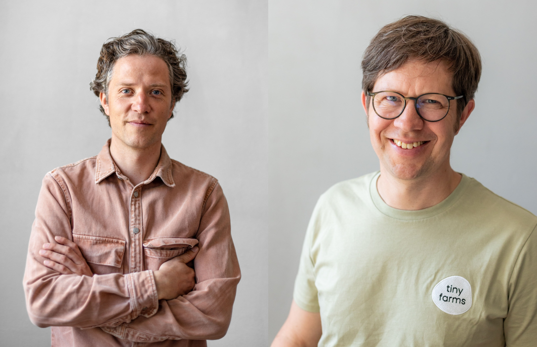 Jacob Fels und Tobias Leiber (Geschäftsführer und Gründer von Tiny Farms GmbH) 