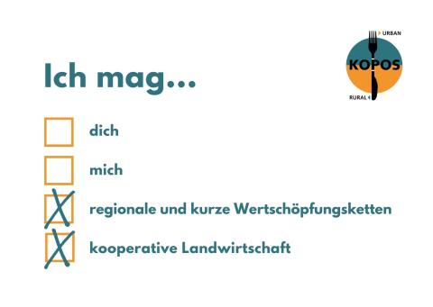 Postkarte: Ich mag ... regionale und kurze Wertschöpfungsketten