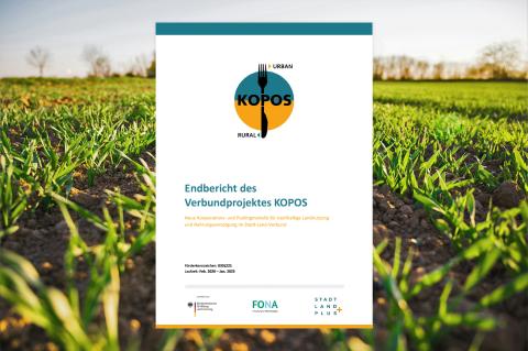 Das Bild zeigt die Titelseite des Endberichts des KOPOS-Projektes.